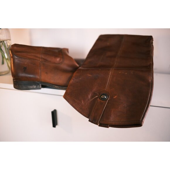 Frye Melissa Button Boot, Cognac, US9.5 - Picture 8 of 9